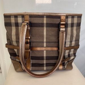 Burberry medium check handbag